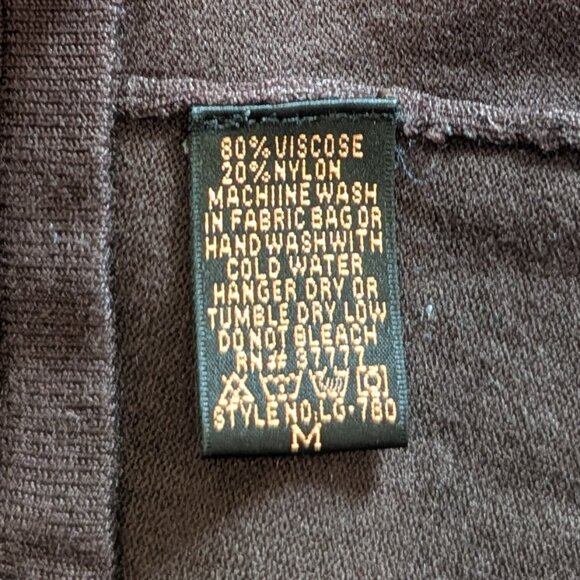 Flattering Deep Brown Short Sleeve Sweater / Size M - Picture 7 of 7